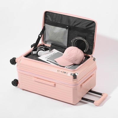 Large capacity five-wheel trolley case (password suitcase) (men's and women's boarding suitcases)