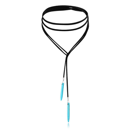 Bohemian ethnic style turquoise pendant