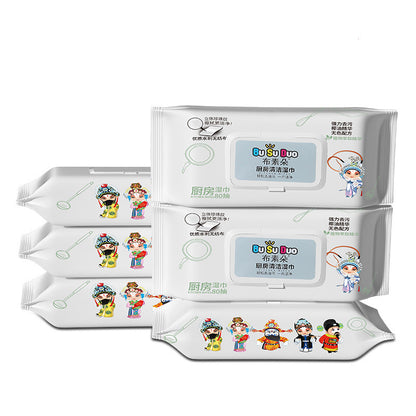 Kitchen wipes strong degreasing - household thickening