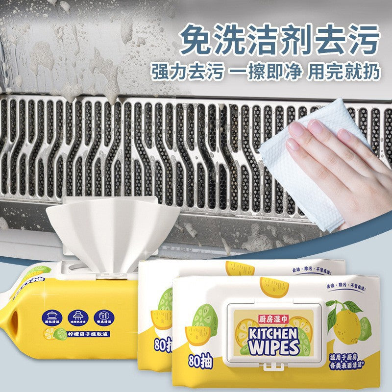Kitchen wipes strong degreasing - household thickening