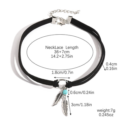 Bohemian ethnic style turquoise pendant