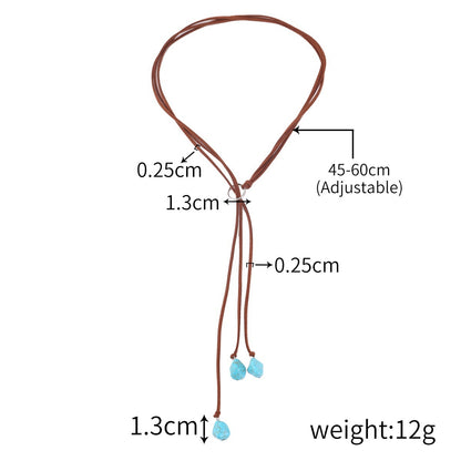 Bohemian ethnic style turquoise pendant