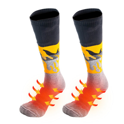 Heating socks (USB electric socks) outdoor sports foot warmers