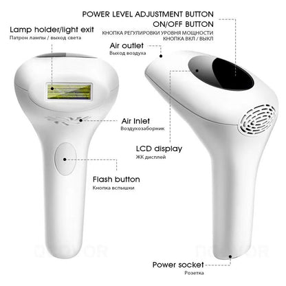 Handheld laser hair removal instrument (women's photon skin rejuvenation)