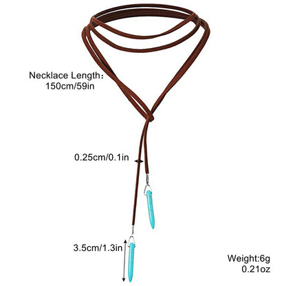 Bohemian ethnic style turquoise pendant