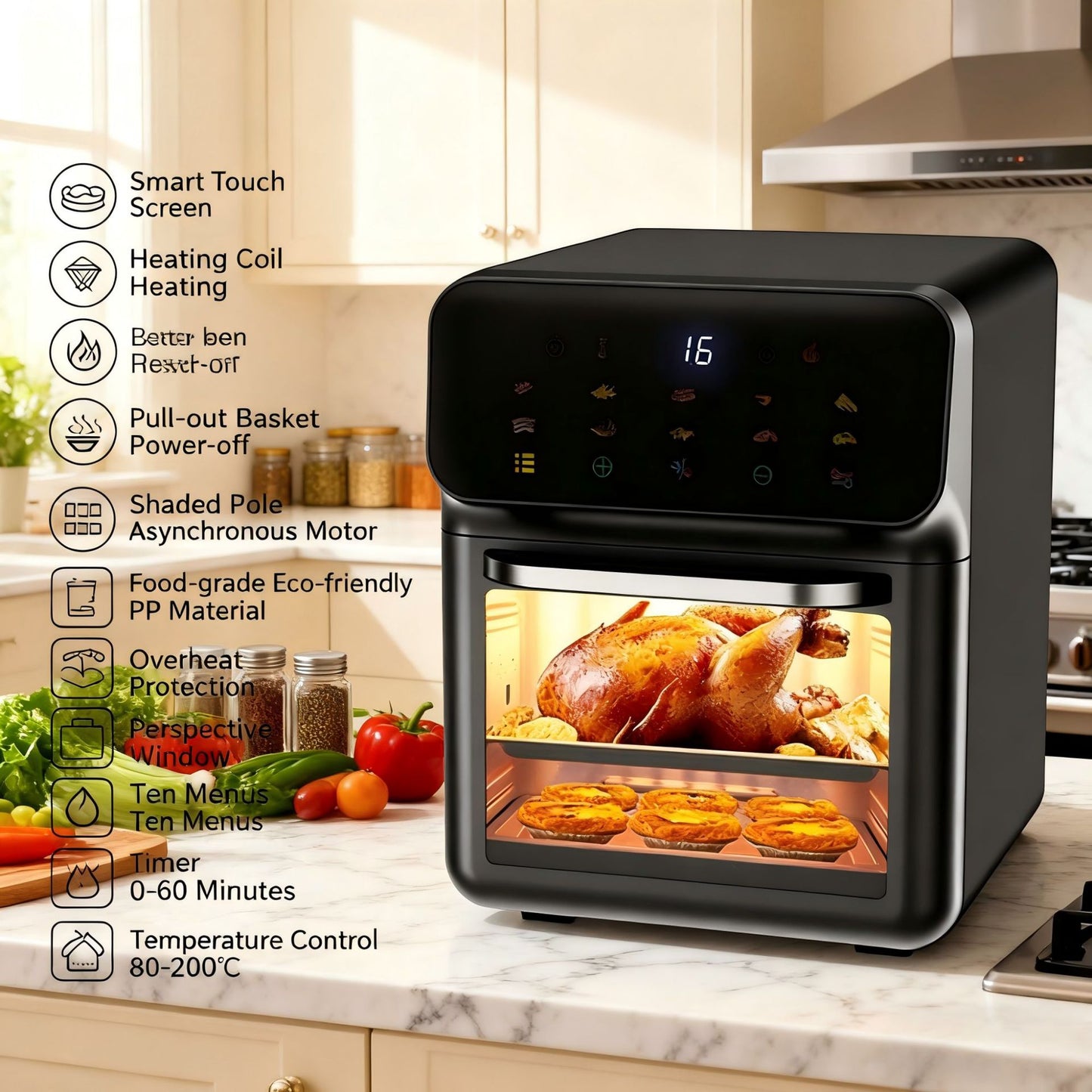 Air fryer (household multi-function large capacity)
