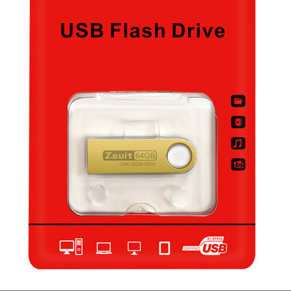 USB flash drive 64g (3.0 creative metal USB flash drive) (waterproof)